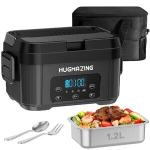 Cordless Electric Lunch Box for Adults, Men & Women Rechargeable Self-Heating Fo